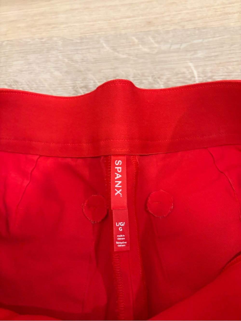 SPANX Bright Red On The Go Shorts - Picture 2 of 6